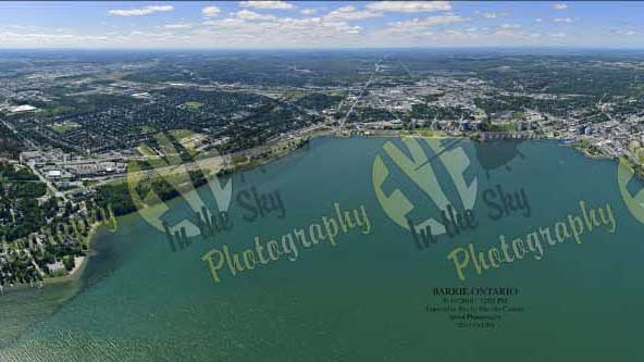 360 Degree Aerial Panorama of Barrie Ontario